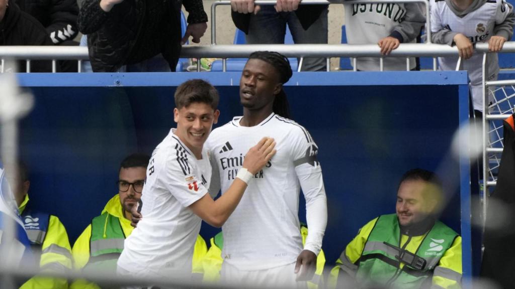 Camavinga, tras marcar su gol al Alavés