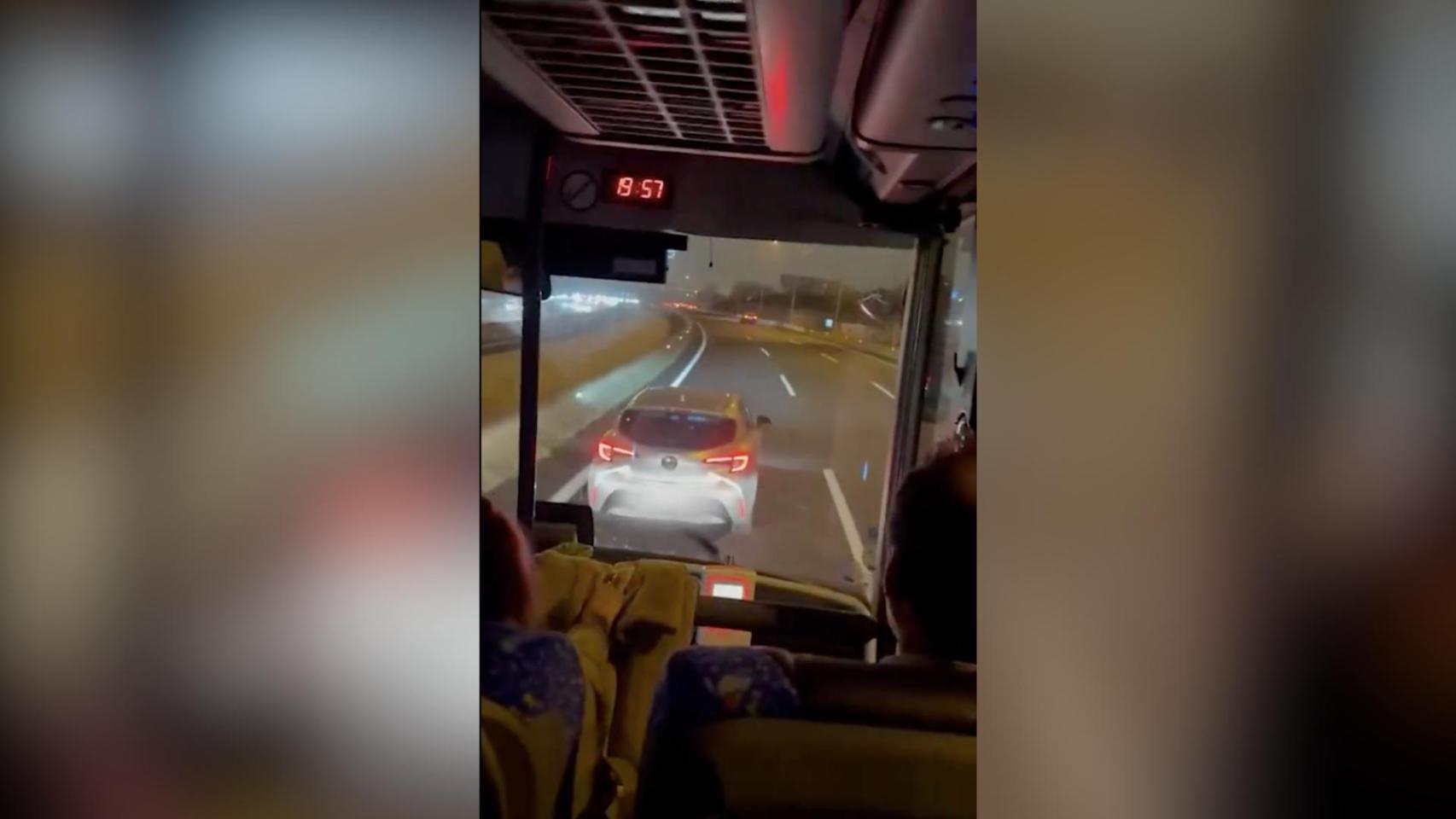 Captura de un vídeo de conducción temeraria en Esplugues