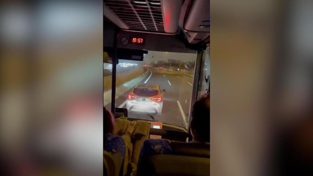Captura de un vídeo de conducción temeraria en Esplugues