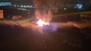 Incendio en el asentamiento de La Sagrera