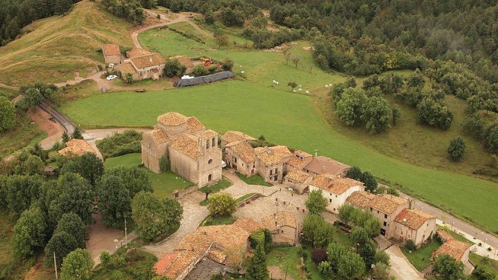 Vista aérea de Sant Jaume de Frontanyà