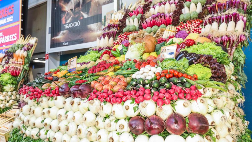 Panera de verduras de la Fira dels Espàrrecs de Gavà