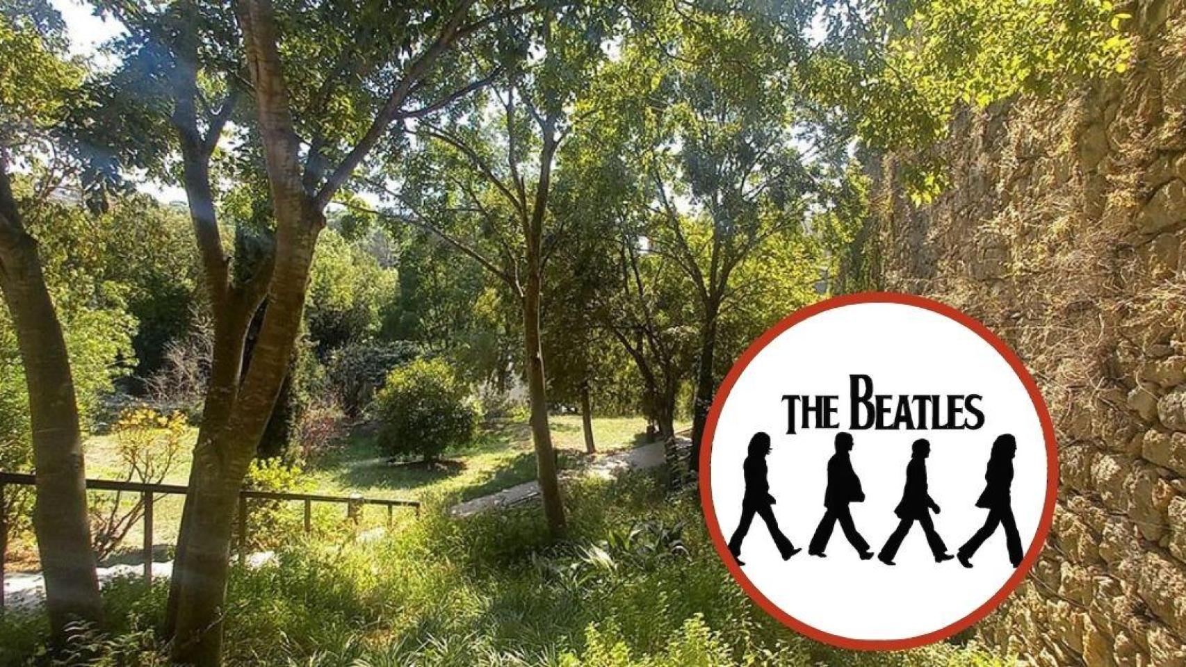 Fotomontaje jardines de John Lennon