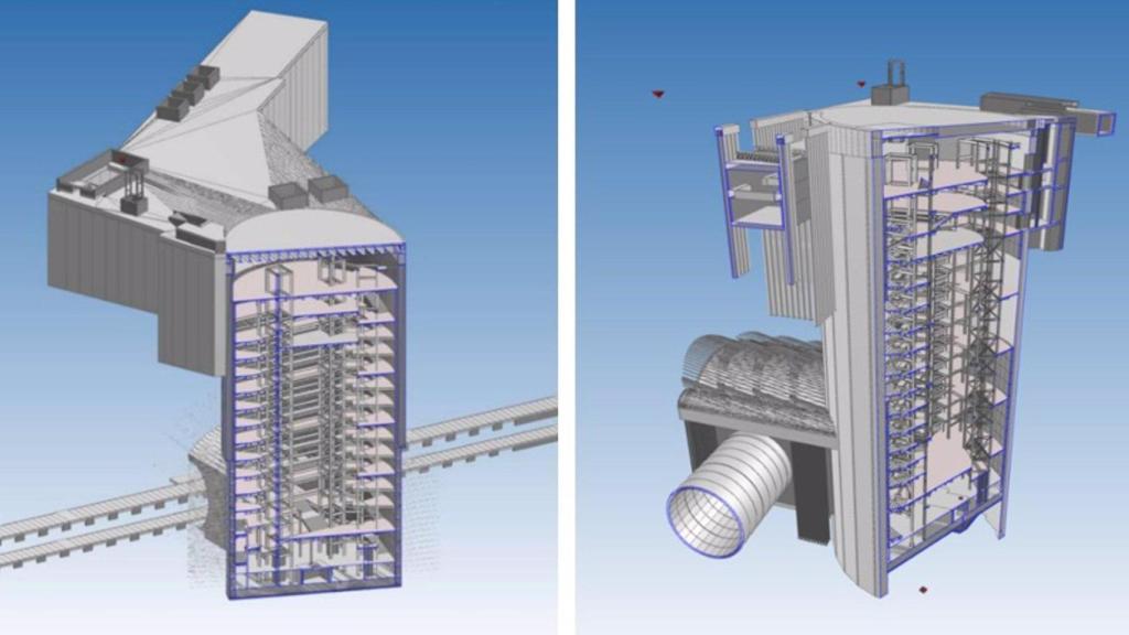 Imagen virtual de los pozos de las dos estaciones