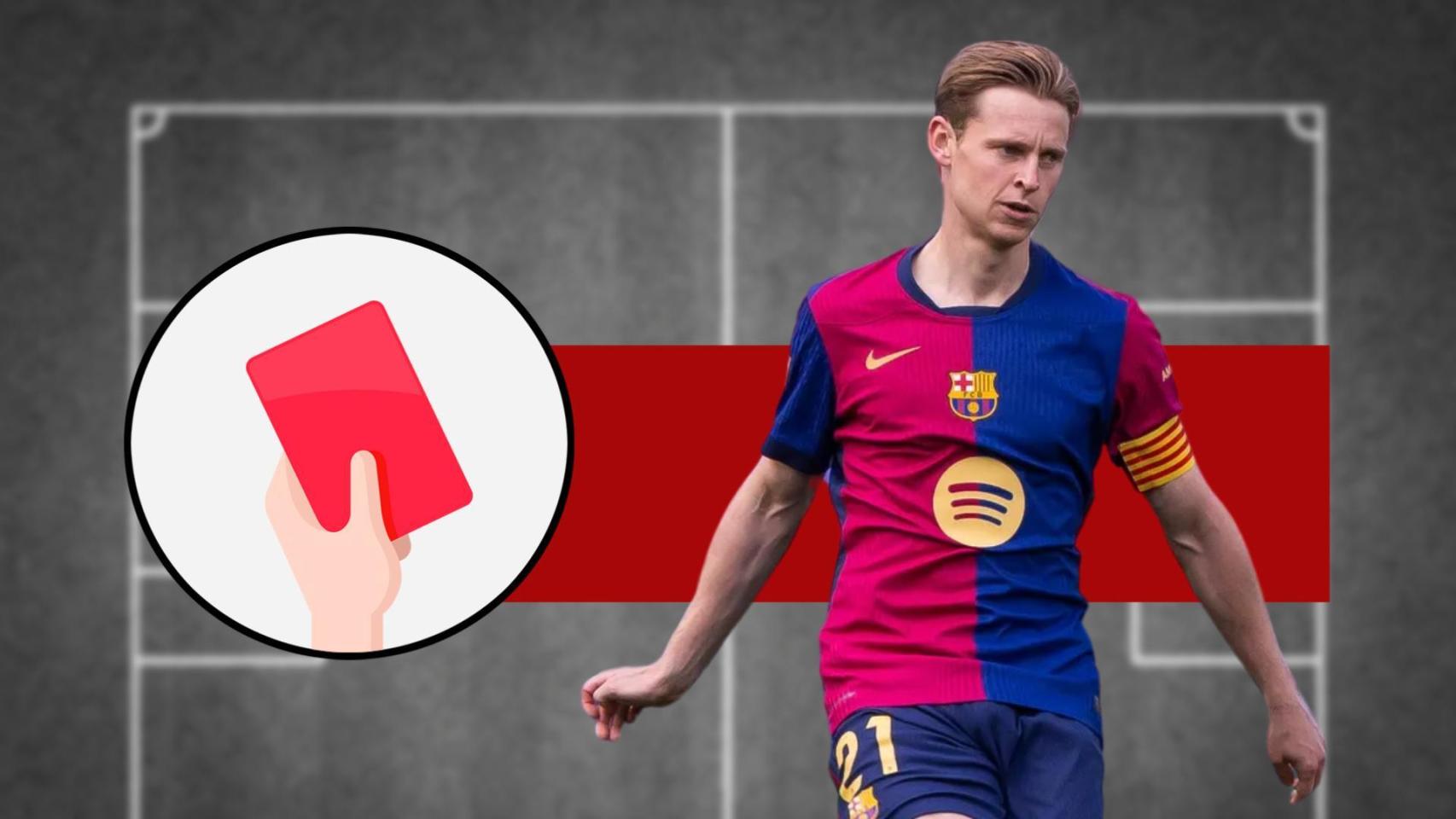 Tarjeta roja del Barça-Celta para Frenkie de Jong