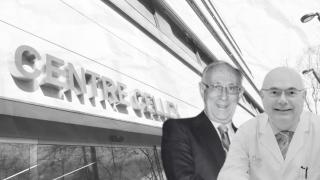 Jordi Segarra (izq.) y Josep Tabernero (d), dos de los tres investigados por el presunto desfalco de la fundación Cellex