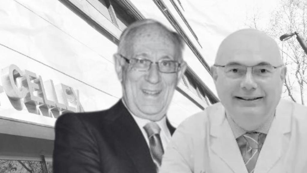 Jordi Segarra (izq.) y Josep Tabernero (d), dos de los tres investigados por el presunto desfalco de la fundación Cellex