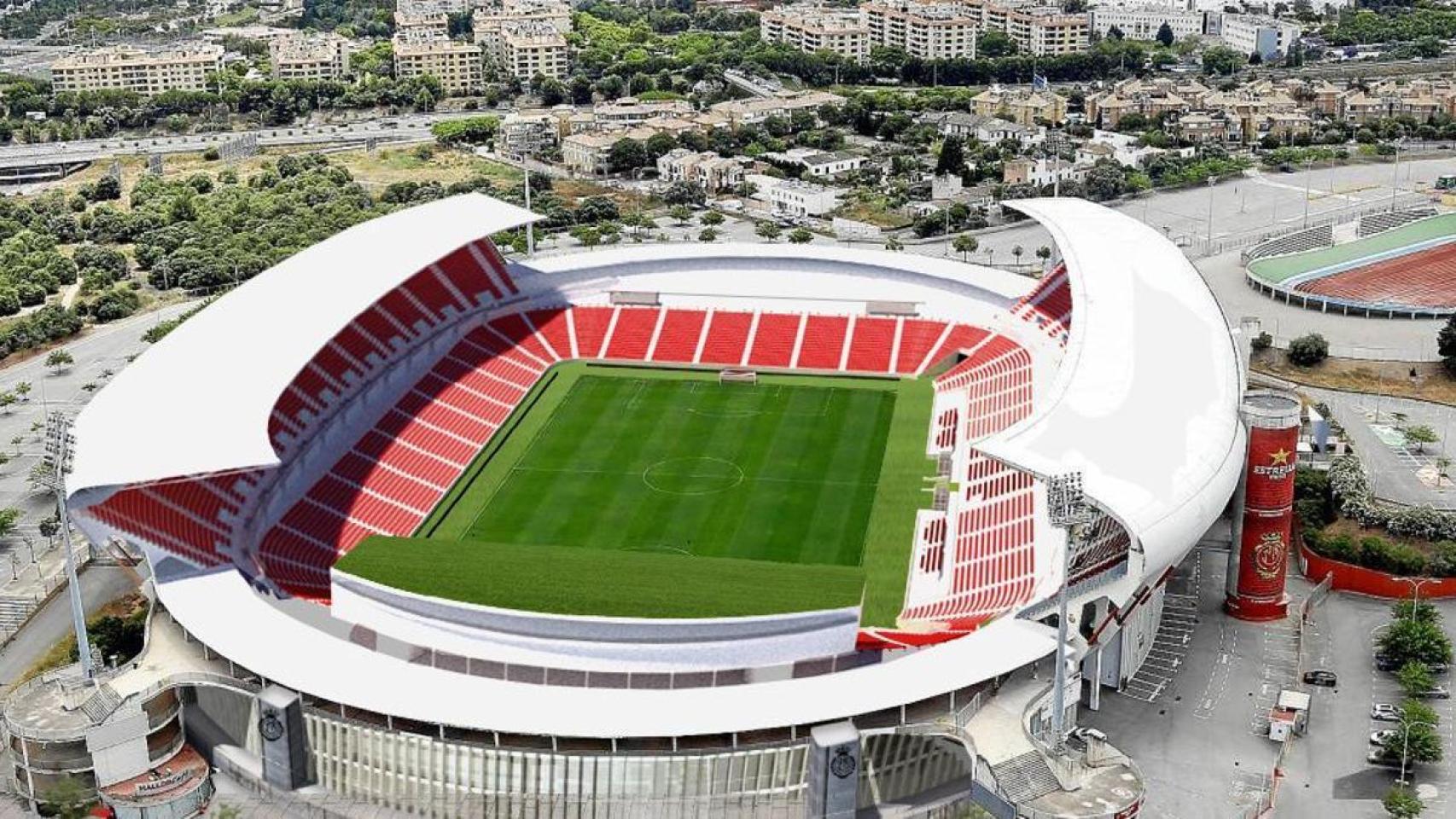 Son Moix, con las nuevas gradas