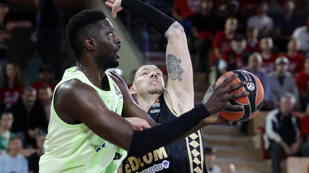 Youssoupha Fall durante el Barça-Mónaco de Euroliga