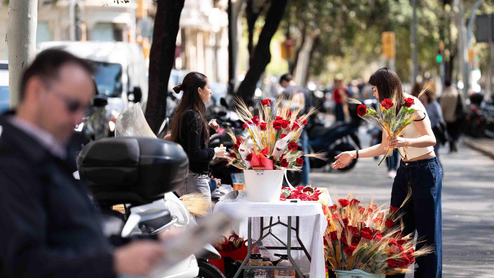 Imagen de archivo de la Diada de Sant Jordi de 2025