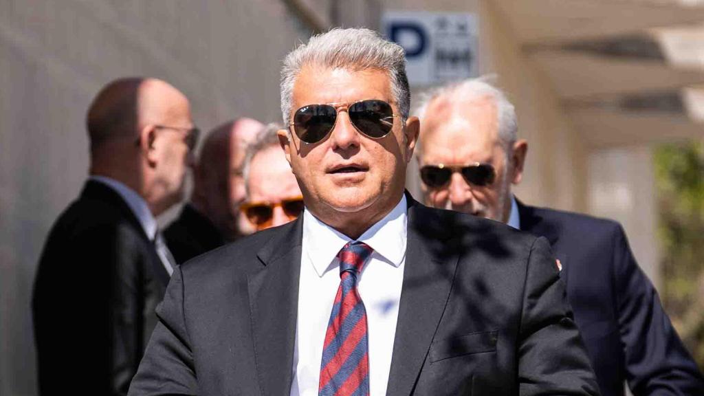 El presidente del FC Barcelona, Joan Laporta