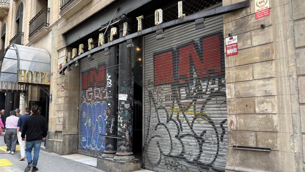 El teatro Club Capitol cerrado