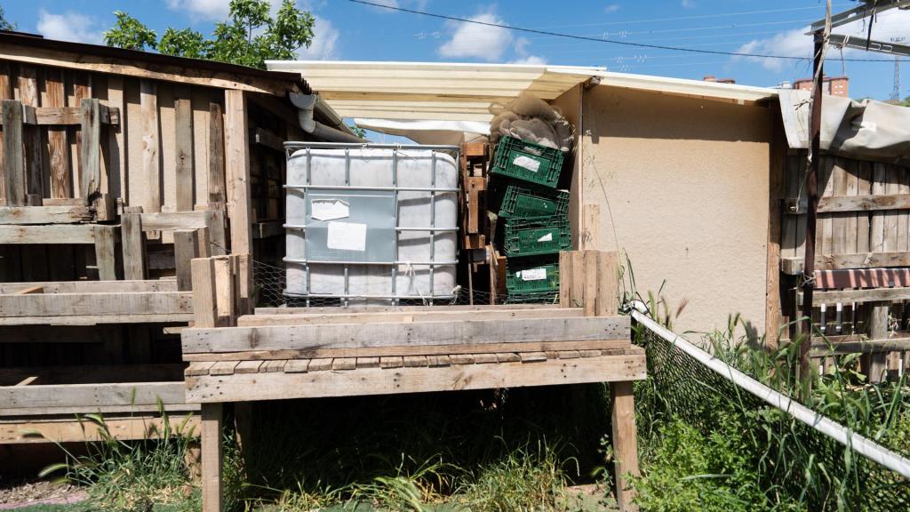 Un asentamiento de barracas en terrenos de Esplugues de Llobregat
