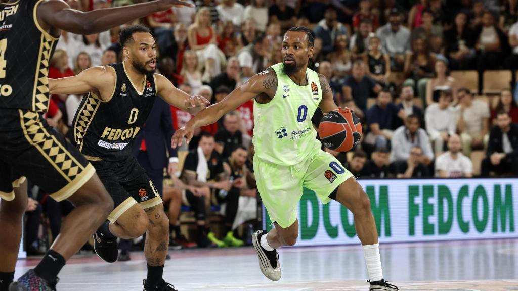 Kevin Punter, durante la derrota del Barça de basket en Mónaco