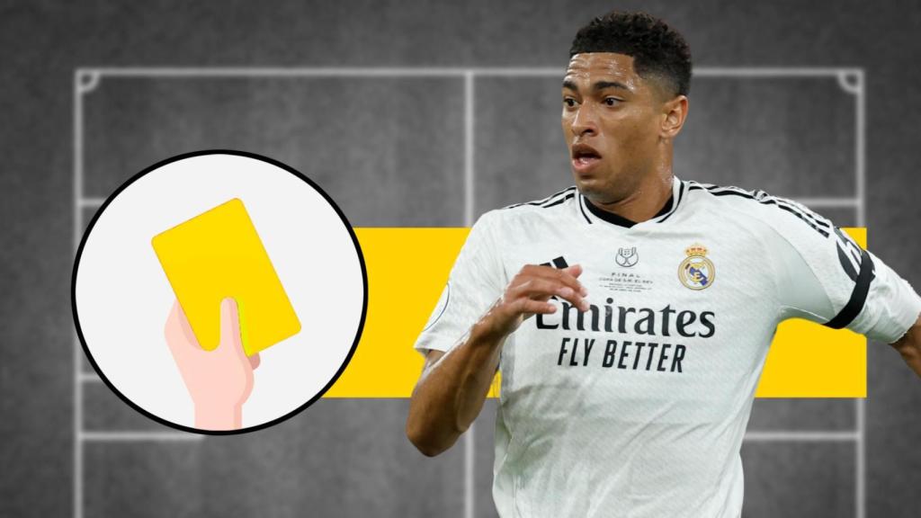 Tarjeta amarilla del Barça-Real Madrid de Copa del Rey para Jude Bellingham