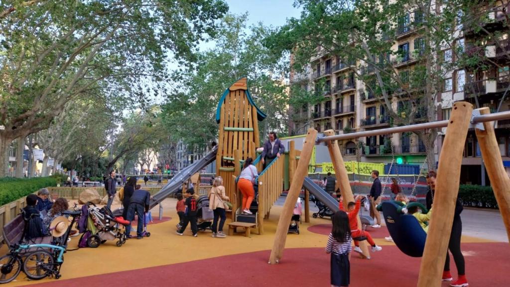 El nuevo parque en paseo de Sant Joan