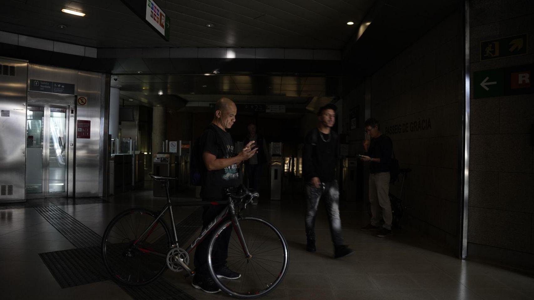 Apagón en una estación de Renfe en Barcelona