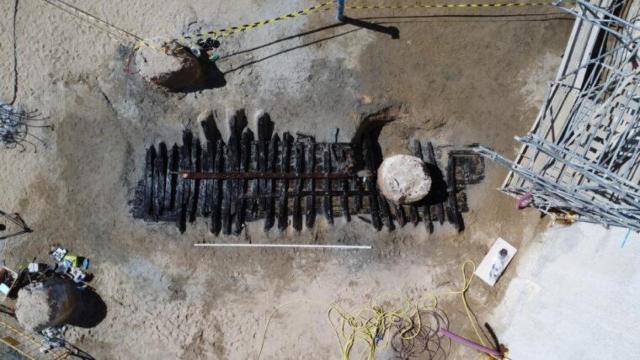 Hallazgo de un barco medieval en el antiguo Mercado del Pescado