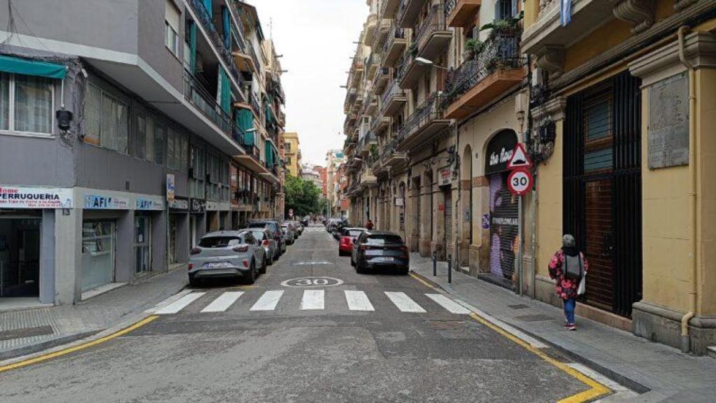 Una calle del Poble-sec de Barcelona