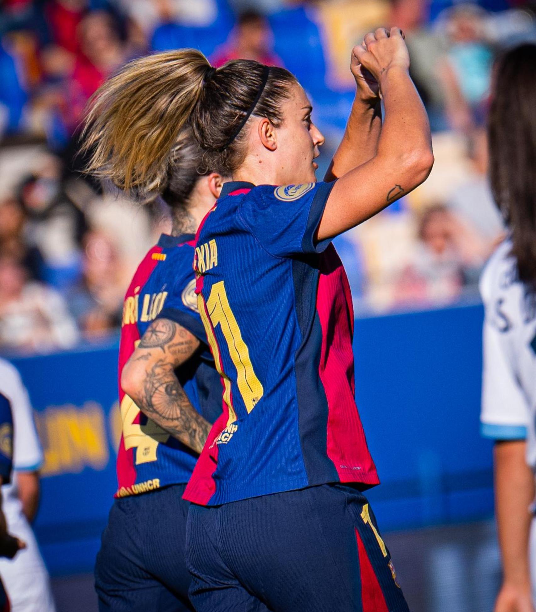 Alexia Putellas celebra su gol al Deportivo de La Coruña y ya suma 14 en la Liga F 24-25