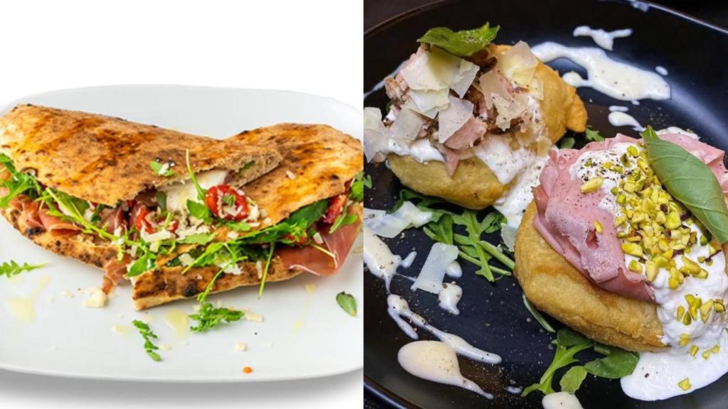 Saltimbocca y entrantes del Sports Bar Italian Food