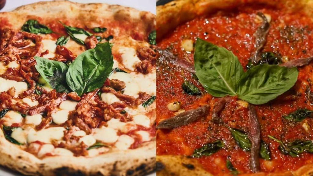 Variedad de pizzas de Sports Bar Italian Food