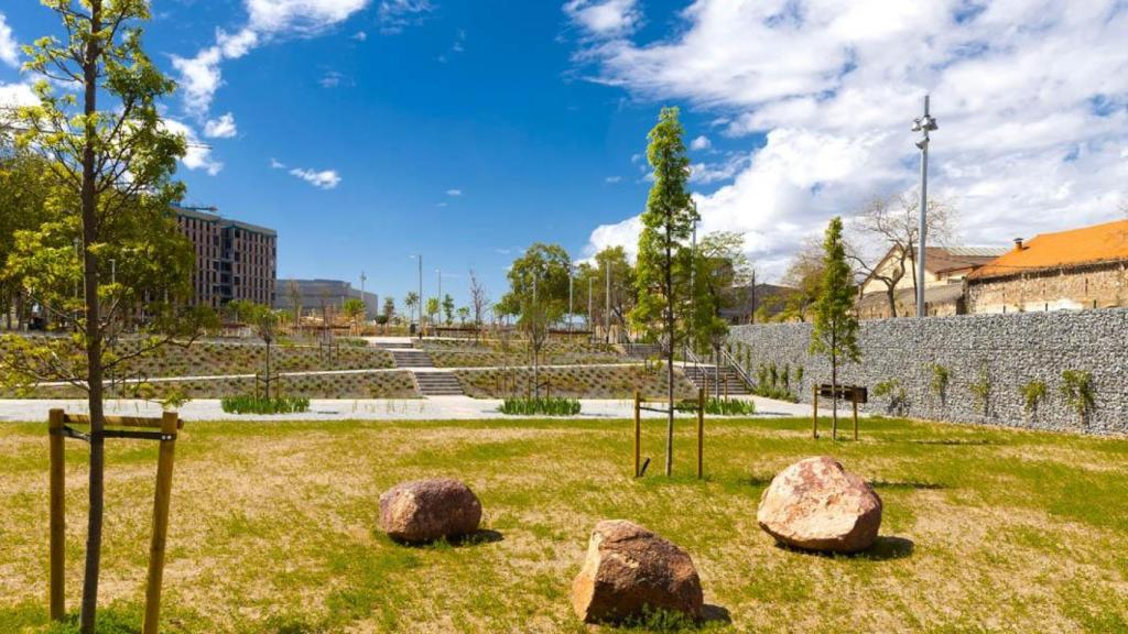 Un parque en el barrio de la Marina del Prat Vermell