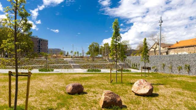Un parque en el barrio de la Marina del Prat Vermell