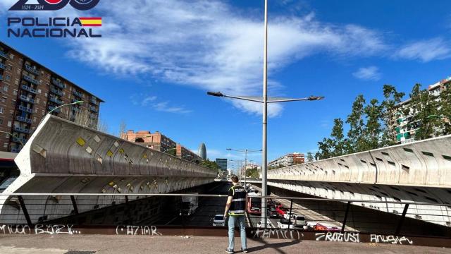 Puente en Barcelona desde donde la joven presuntamente quería arrojarse al vacío