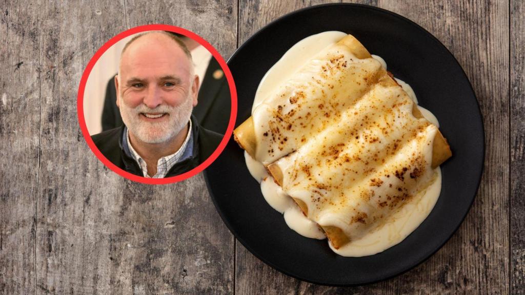 Fotomontaje canelones y José Andrés