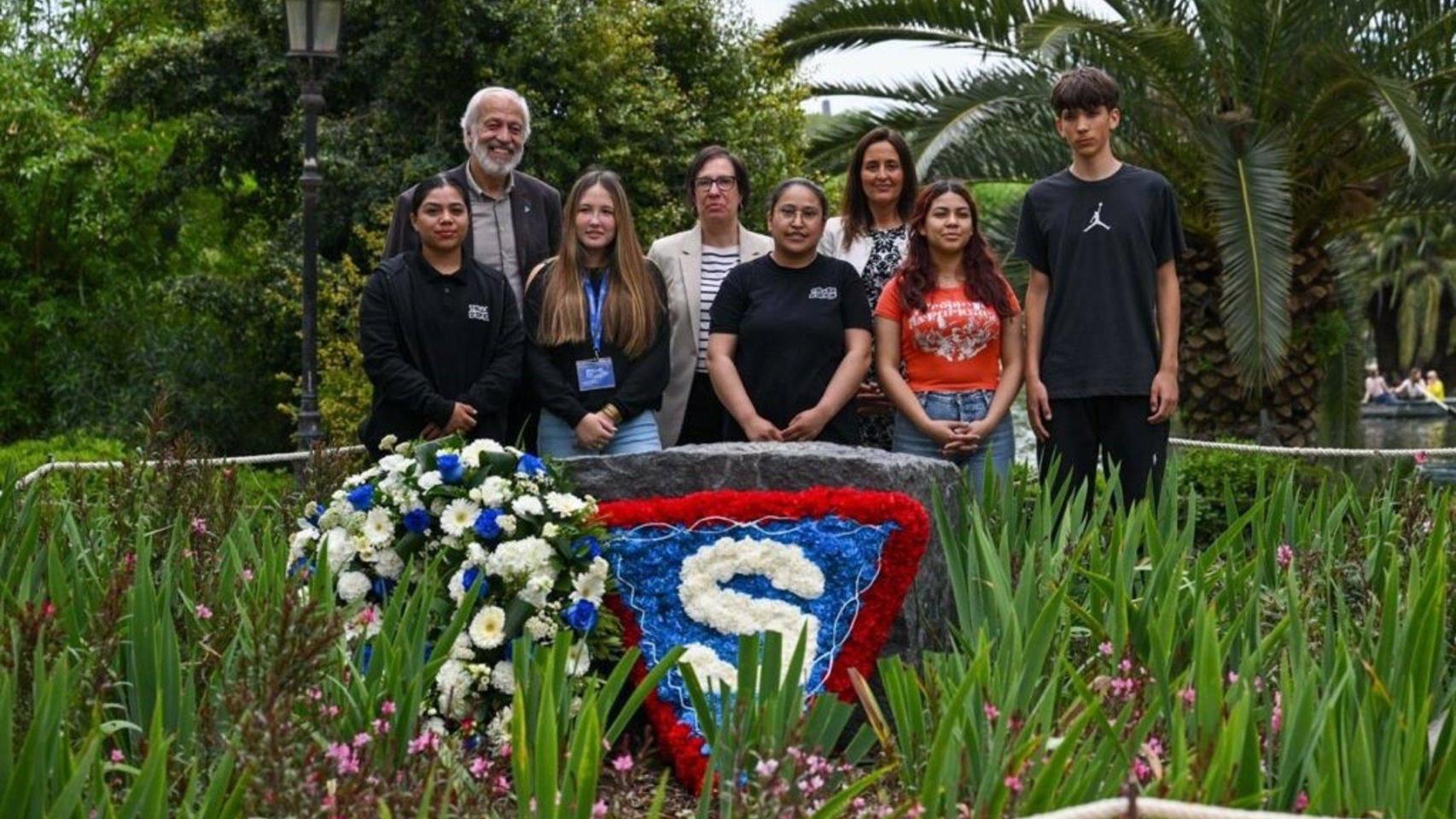 Homenaje a los deportados a campos de concentración y demás víctimas del nazismo en el parque de la Ciutadella este lunes