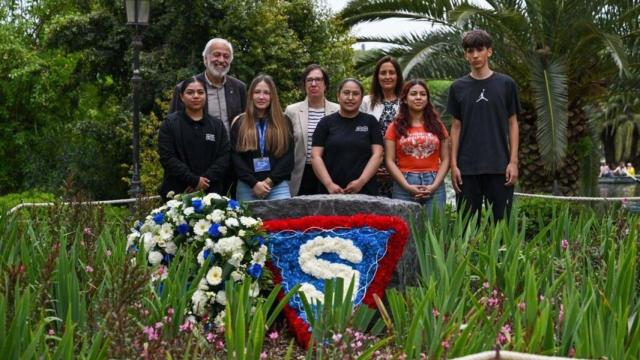 Homenaje a los deportados a campos de concentración y demás víctimas del nazismo en el parque de la Ciutadella este lunes