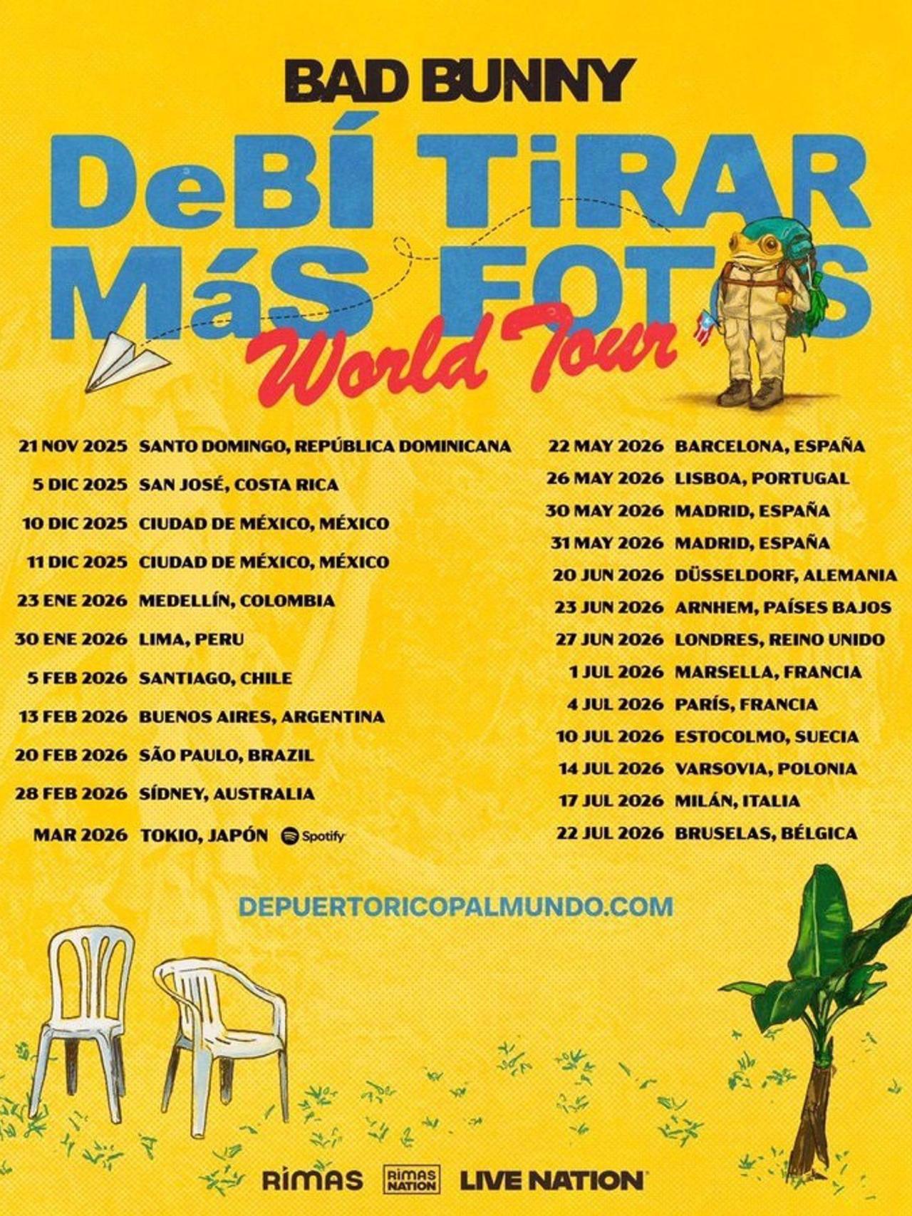 Cartell de la gira de Bad Bunny