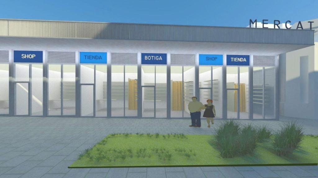 Render del proyecto de reformar del Mercado de Collblanc