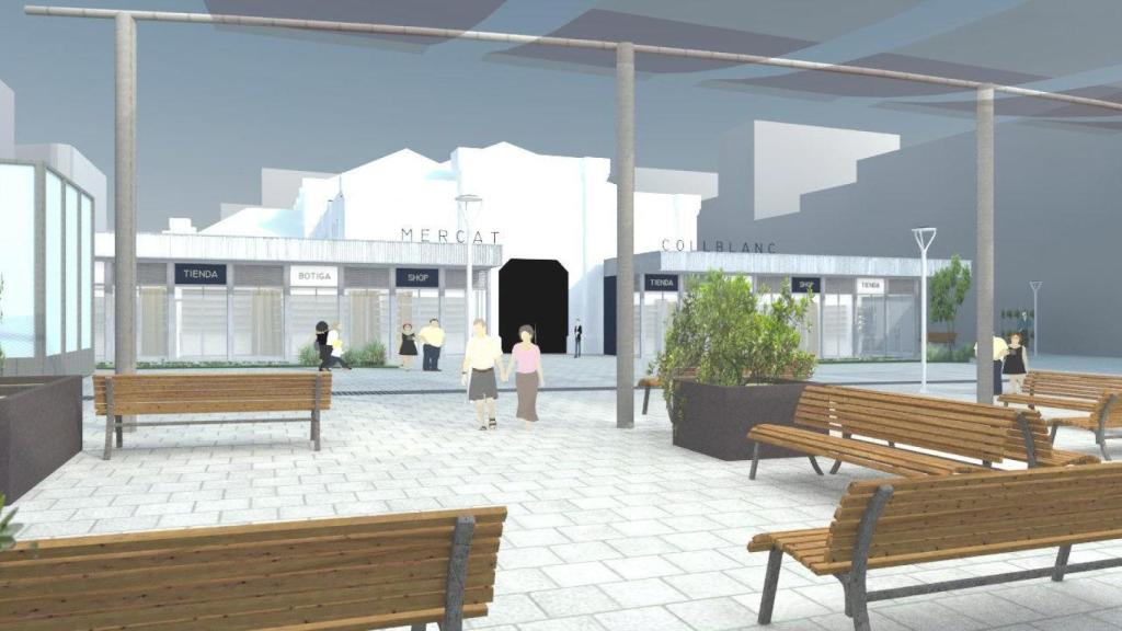 Render del proyecto de reformar del Mercado de Collblanc