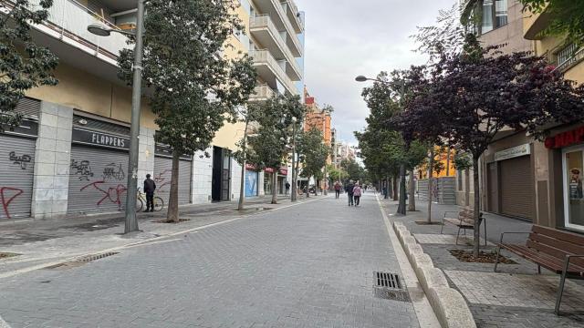 La avenida Catalunya de Sant Adrià