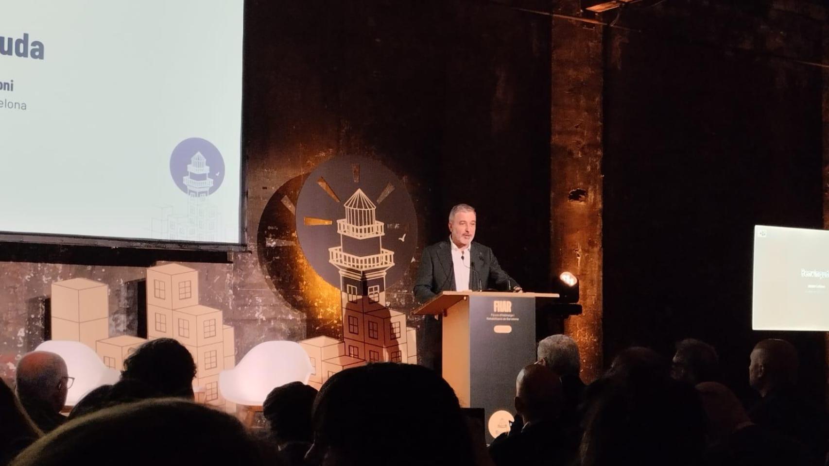 El alcalde de Barcelona, Jaume Collboni en el Fòrum d'Habitatge i Rehabilitació