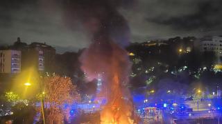 Incendio en el asentamiento ilegal de Vallcarca