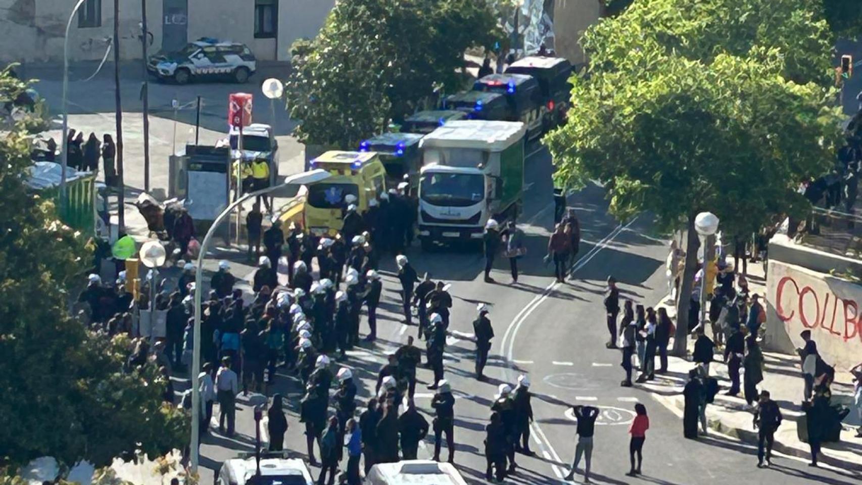 Desalojo del asentamiento de Vallcarca este jueves