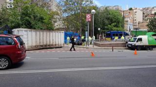 Trabajos en el solar de Vallcarca