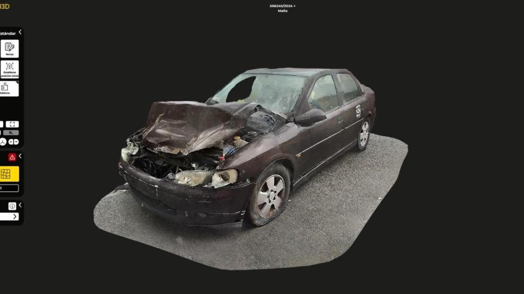 Un ejemplo de un atestado policial reconstruido a partir de Eye Cloud, en Santa Coloma