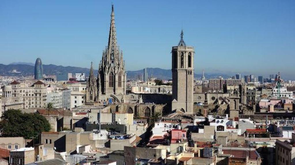 Vista del barrio Gòtic de Barcelona