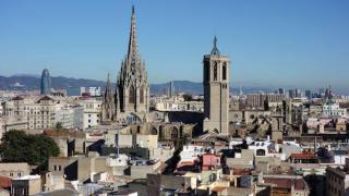 Vista del barrio Gòtic de Barcelona