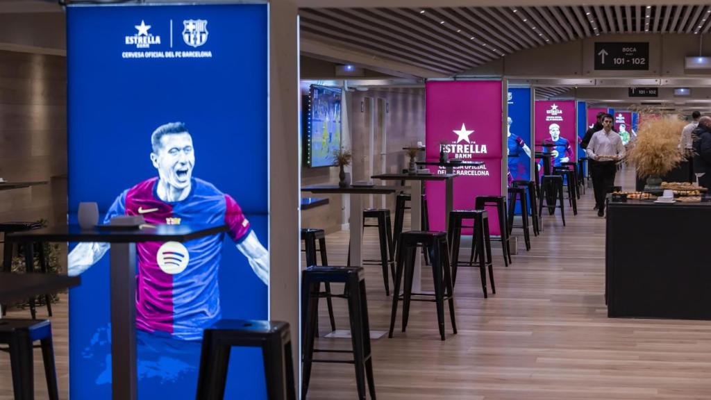 Imagen de la zona VIP en el estadio de Montjuïc