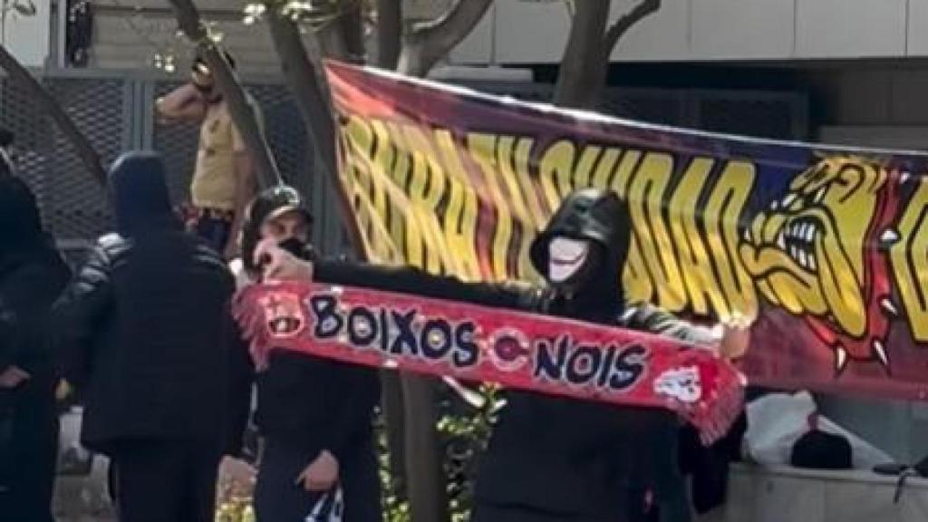 Boixos Nois antes del Barça-Real Madrid en Montjuïc