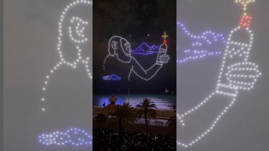 VÍDEO: Así fue el impresionante espectáculo de drones de las Festes de Maig de Badalona