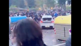 El momento del atropello en Cornellà-El Prat