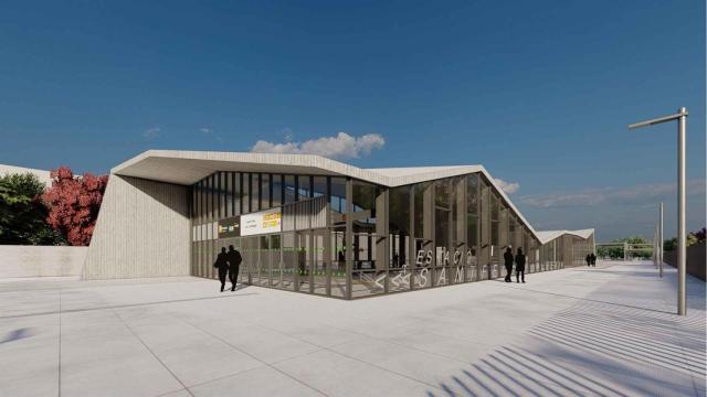 Imagen virtual de la futura estación de Sant Feliu de Llobregat