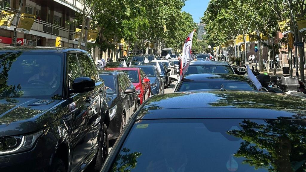 Protesta de las VTC en Barcelona