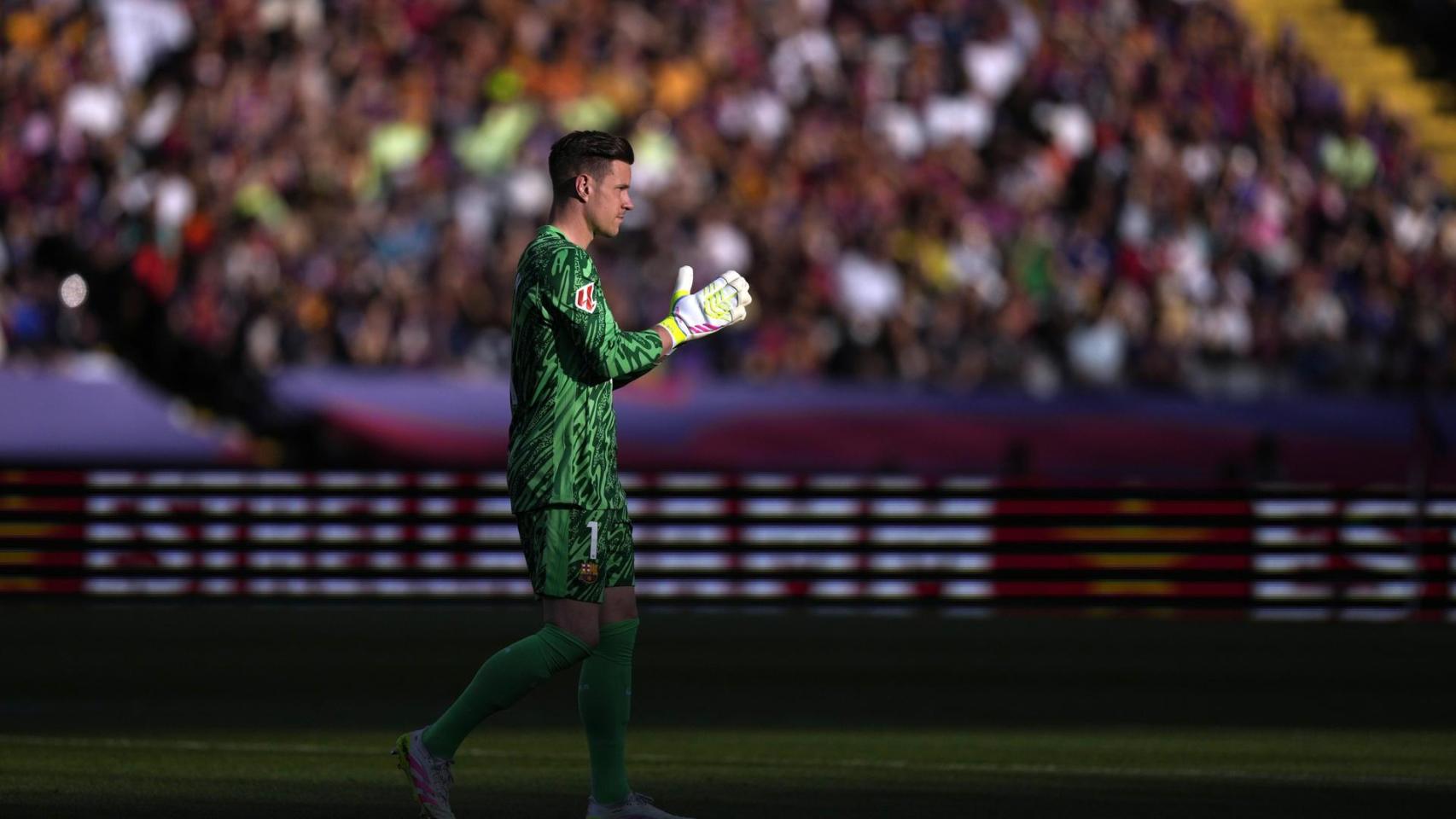 Ter Stegen durante el Barça-Villarreal